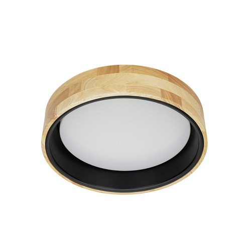 Sprawdź Plafon Italux Campelo Drewno Biały LED 20W 35 cm IP20 4000K PLF-4350-20W-WD-BK-4K