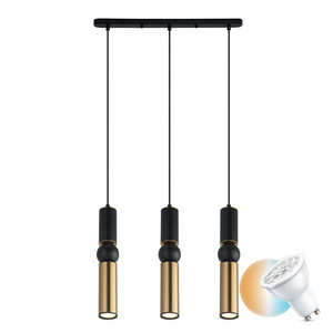 Lampa Wisząca Italux Isidora 3xGU10 Czarna Aluminium PND-14290-3A-BK-BRO small 0