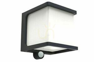 Kinkiet zewnętrzny Lutec Doblo 6940101125 z czujnikiem ruchu LED 8W antracytowy small 0