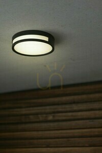 Plafon zewnętrzny LED Lutec Rola 6382201012 czarny 18,3 cm IP54 small 2