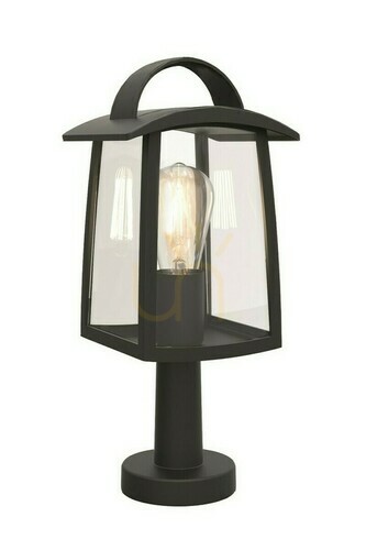 Sprawdź Słupek ogrodowy Lutec Kelsey 7273604012 czarny aluminium szkło 40 cm