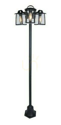 Sprawdź Słupek oświetleniowy ogrodowy Lutec Kelsey 7273606012 czarny 3x40W 191 cm
