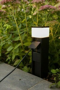 Słupek oświetleniowy ogrodowy Lutec Mains 7202201012 LED czarny 36,7 cm small 1