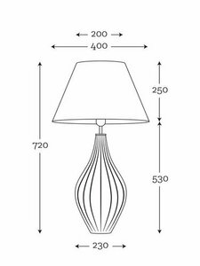 Nowoczesna lampa stołowa Savaii Famlight 3 Nowoczesna lampa stołowa Savaii Famlight small 3
