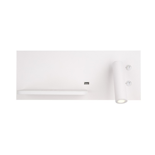 Sprawdź Kinkiet Max Light Superior W0291L biały z USB i ładowarką indukcyjną LED 9W