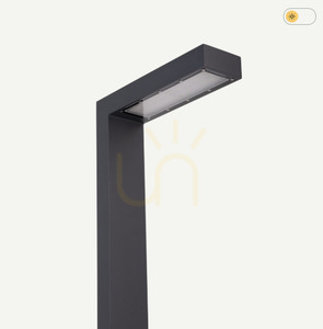 Latarnia ogrodowa NORLYS Asker 12W LED 3000K czarna 236 cm 1363GR small 2