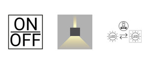 Kinkiet zewnętrzny VOSS 5032AL aluminium RAL-9006 15,4W 4000K - NORLYS small 3