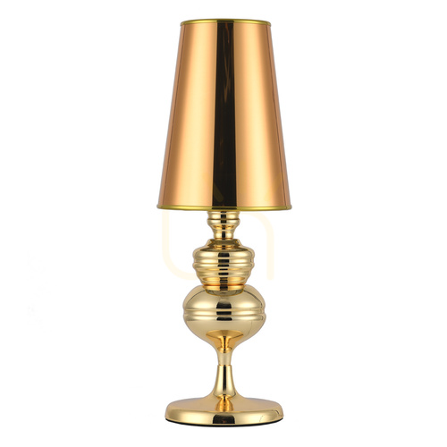 Sprawdź Lampa stołowa QUEEN złota 18 cm