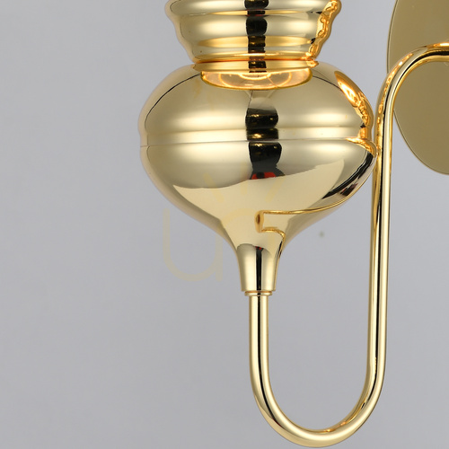 Sprawdź Lampa ścienna QUEEN złota 18 cm