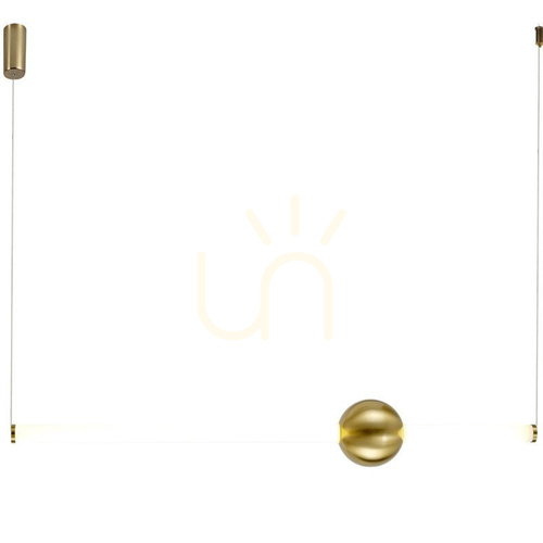 Sprawdź Lampa wisząca O-LINE LED 93 cm mosiądz