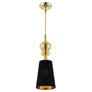 Lampa wisząca QUEEN-1 złoto czarna 18 cm small 1