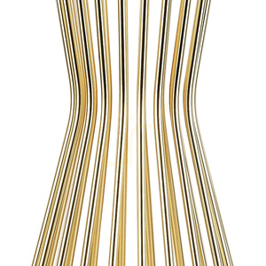 Lampa stołowa FILO TABLE, ażurowa podstawa w polerowanym złocie, czarny satynowy abażur, E27 40 W, 85 cm small 4