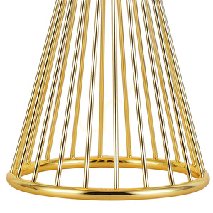 Lampa stołowa FILO TABLE, ażurowa podstawa w polerowanym złocie, czarny satynowy abażur, E27 40 W, 85 cm small 5