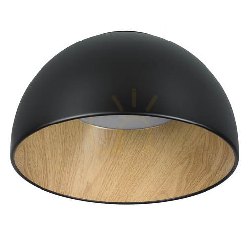 Sprawdź Ledowy plafon PADELLA czarny 35 cm