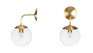 Stylowa lampa wisząca BACAN reisco wall Famlight mosiądz small 2