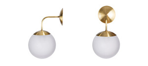 Stylowa lampa wisząca BACAN reisco wall Famlight mosiądz small 0