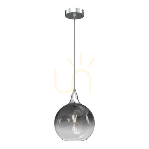 Sprawdź Lampa wisząca Milagro MONTE SILVER MLP8320, klosz ø20 cm z dymionego szkła, E27 maks. 60 W, wys. 30–90 cm