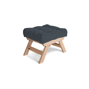 Pufa WoodMan Allegro z drewna bukowego grafit WUA-00491 small 0