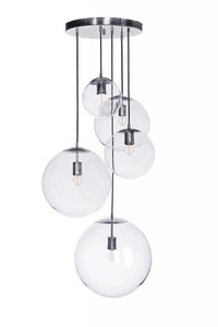 Nowoczesna lampa wisząca Famlight Muna set of 5 stal nierdzewna 0 Nowoczesna lampa wisząca Famlight Muna set of 5 stal nierdzewna small 0