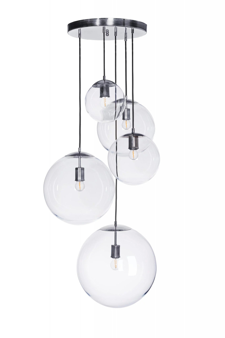Sprawdź Nowoczesna lampa wisząca Famlight Muna set of 5 stal nierdzewna Nowoczesna lampa wisząca Famlight Muna set of 5 stal nierdzewna