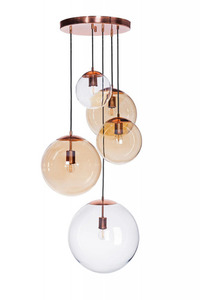 Sufitowa lampa wisząca Famlight Muna set of 5 lister mix stal nierdzewna 0 Sufitowa lampa wisząca Famlight Muna set of 5 lister mix stal nierdzewna small 0