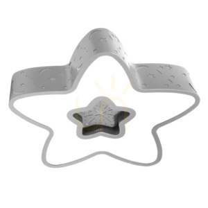 Lampa dziecięca GWIAZDKA LED sufit DL-H01 + pilot small 0