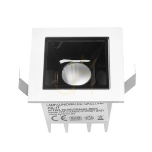 Oprawa wpuszczana LED JDL-1T Domeno 2 W 4000 K 160 lm biała z czarnym wnętrzem small 1