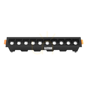 Lampa liniowa LED podtynkowa 20 W 3000 K czarna JDL-10T small 3