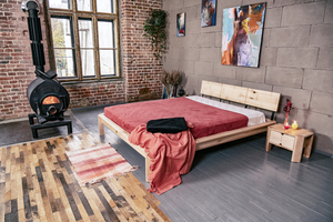 Łóżko Loft 180x200 WoodMan bukowe naturalne WUA-01255 small 5