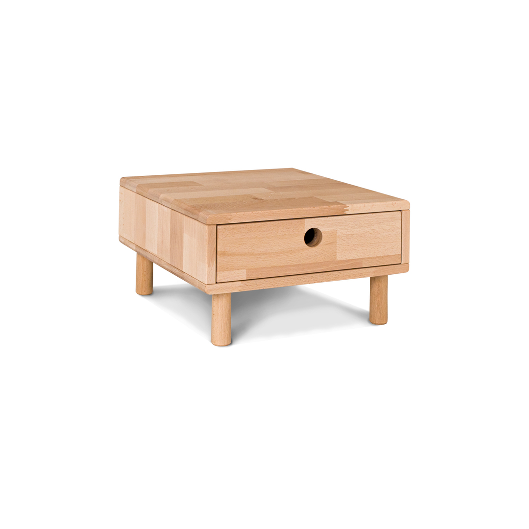 Sprawdź Stolik nocny WoodMan Cone z drewna bukowego, naturalny, WUA-00925 Stolik nocny WoodMan Cone z drewna bukowego, naturalny, WUA-00925
