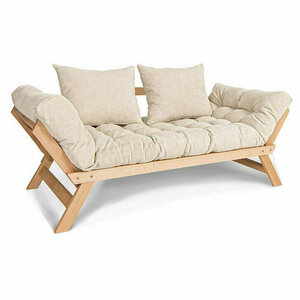 Sofa rozkładana WoodMan Allegro kremowa z drewna bukowego 100375 0 Sofa rozkładana WoodMan Allegro kremowa z drewna bukowego 100375 small 0