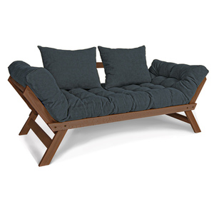 Sofa rozkładana WoodMan Allegro orzech grafit WUA-00538 small 0