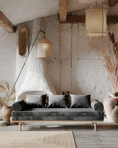 Sofa rozkładana WoodMan Le Mar, drewno bukowe, grafit, WUA-01377 small 3