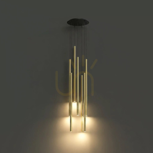 Sprawdź Lampa wisząca Nowodvorski LASER 1000 7668, 7×G9, mosiądz i czerń