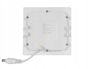 Panel LED podtynkowy kwadratowy PL-B03-WW, 6 W, ciepła biel small 0