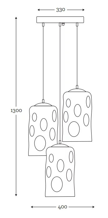 Obejrzyj Nowoczesna sufitowa lampa wisząca RUU set of 3 mosiądz Nowoczesna sufitowa lampa wisząca RUU set of 3 mosiądz