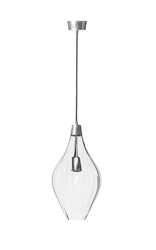 Sprawdź Nowoczesna szklana lampa wisząca SAVAII optic transparent mosiądz