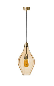 Stylowa sufitowa lampa wisząca SAVAII optic lister stal nierdzewna small 1