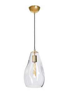 Nowoczesna szklana lampa wisząca Storm S transparent mosiądz 0 Nowoczesna szklana lampa wisząca Storm S transparent mosiądz small 0