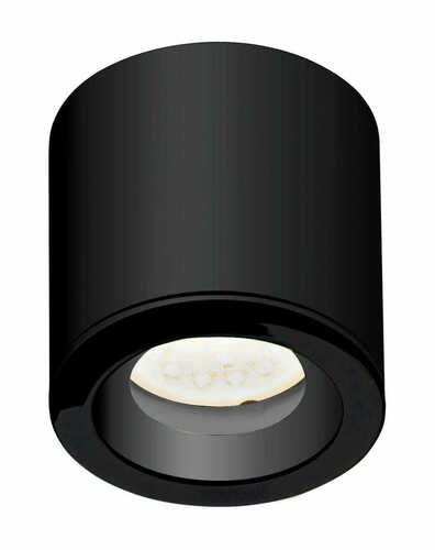 Sprawdź Plafon Max Light FORM C0216 czarny – IP65, 1xGU10 max 50W, metal, Ø8 x 8 cm, do łazienki i na zewnątrz