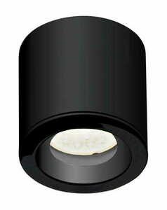 Plafon Max Light FORM C0216 czarny – IP65, 1xGU10 max 50W, metal, Ø8 x 8 cm, do łazienki i na zewnątrz small 0