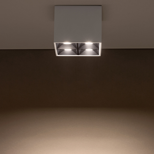 Sprawdź Biały kwadratowy Downlight MIDI LED 16W 3000K - 10047 Nowodvorski