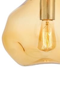 Lampa wisząca pojedyncza bursztynowa KASPA AVIA S small 4