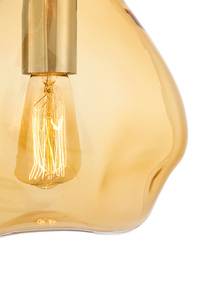 Lampa wisząca pojedyncza bursztynowa KASPA AVIA S small 3