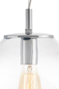 Lampa wisząca trzypunktowa transparentna KASPA AVIA PLAFON 3 small 2
