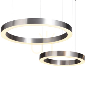 Lampa wisząca CIRCLE 40+60 LED nikiel na 1 podsufitce small 2