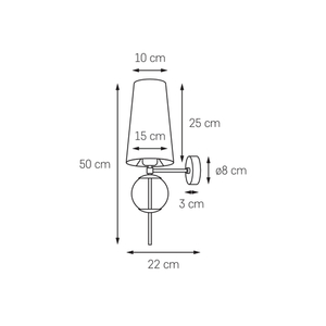 Lampa ścienna stare złoto KASPA COCO 4 Lampa ścienna stare złoto KASPA COCO small 4