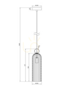 Lampa wisząca ANTIC MOD302PL-01CG Maytoni small 5