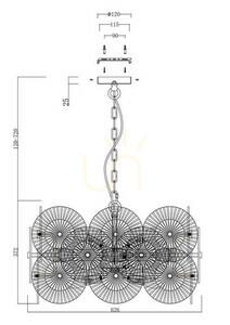 Żyrandol Maytoni Aster MOD007PL-08G, 8 × E14, 62,6 cm small 9