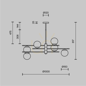 Lampa wisząca NOSTALGIA MOD048PL-06G Maytoni small 10